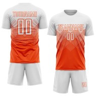 Fußball Orange Sublimation Weiß Uniform Custom Jersey Fußball Orange Sublimation Weiß Uniform Custom Jersey