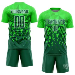 Green Grass Custom Jersey Uniform Grün-Weiß Sublimation Fußball