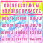 Benutzerdefinierte Trikot Krawatte Sublimation Fußball Uniform Farbstoff Rosa-Weiß