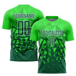 Green Grass Custom Jersey Uniform Grün-Weiß Sublimation Fußball